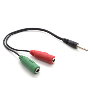 Cable Adaptador 3.5mm Stereo a Micrófono Y Audio
