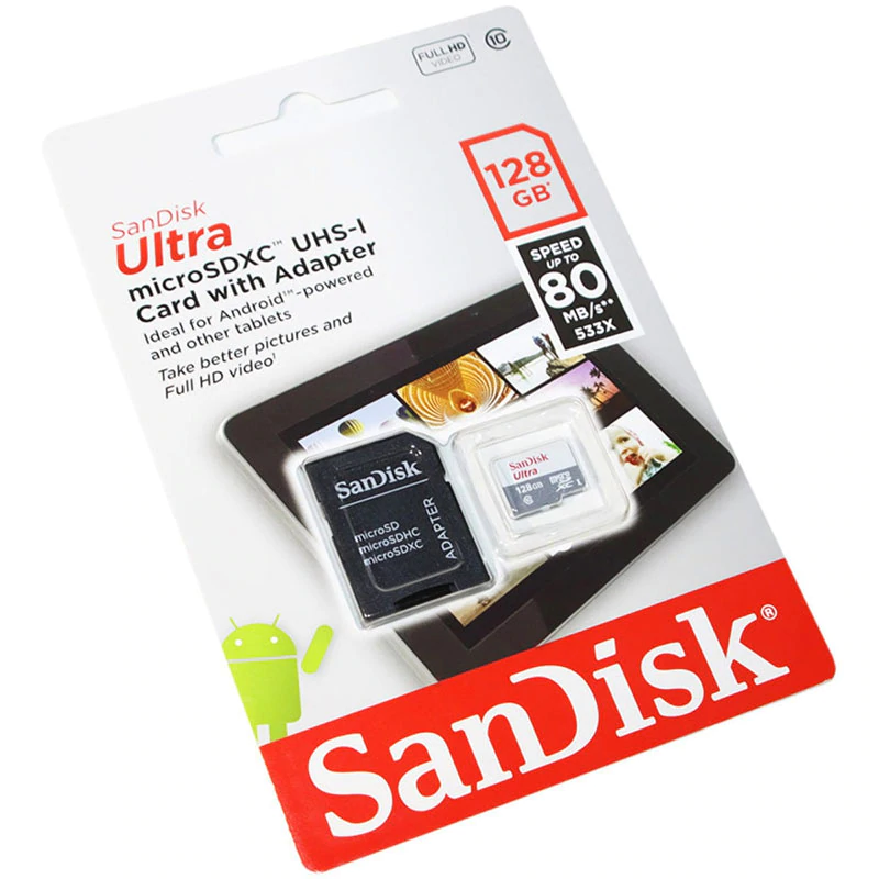 Arqueológico carrera Cornualles Memoria Micro SD SanDisk 128GB Ultra Clase10 100 MB/s – Doble click unilago