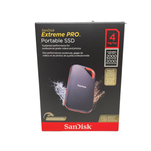 Disco de Estado Solido Externo SanDisk 4TB Extreme PRO 2000 MB/s