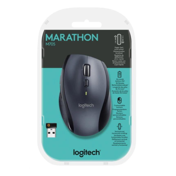 Mouse Logitech M705 Marathon Inalámbrico